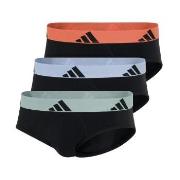 adidas Kalsonger 3P Active Flex Cotton Brief Svart/Orange bomull Mediu...