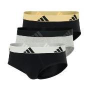 adidas Kalsonger 3P Active Flex Cotton Brief Grå/Svart bomull Large He...