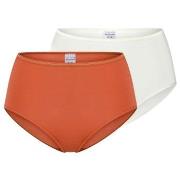 Schiesser Trosor 2P Modal Essentials Midi Slips Orange/Vit modal 42 Da...