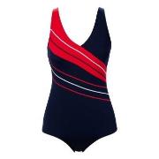 Trofe Chlorine-resistant Swimsuit Marin/Röd  polyester 38 Dam