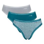 Sloggi Trosor 3P GO Crush High Leg Briefs Turkos Mönster bomull Medium...