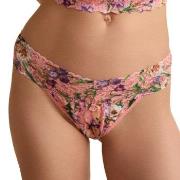 Hanky Panky Trosor 2P Printed Low Rise Thong Blommig nylon One Size Da...