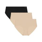 Under Armour Trosor 3P Pure Stretch No Show Hipster Svart m Beige Smal...