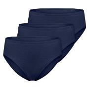 Schiesser Trosor 3P Essentials Cotton Briefs Mörkblå bomull 46 Dam