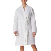 Schiesser Essentials Waffle Bathrobe Vit bomull Large Dam