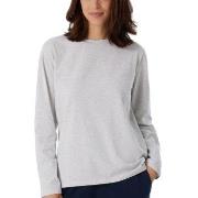 Schiesser Women Mix and Relax Long Sleeved Shirt Ljusgrå bomull 40 Dam