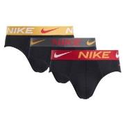 Nike Kalsonger 3P Dri-Fit Essential Micro Hip Brief Svart/Gul polyeste...