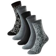 Schiesser Strumpor 5P Women Blue Bird Socks Svart/Grå Strl 35/38 Dam