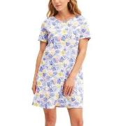 Calida Coastal Dreams Sleepshirt Vit/Blå bomull Medium Dam