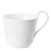 Royal Copenhagen - White Fluted Mugg Högt Handtag 25 cl