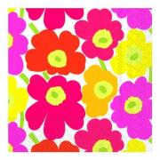 Marimekko - Servett Unikko 33x33 cm Rosa/Gul