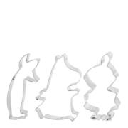 Martinex - Pepparkaksformar Mumin 3-pack Rostfri