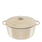 Tefal - Lov Gjutjärnsgryta 7,4 L Beige