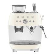 SMEG - Smeg Manuell Kaffemaskin med Kvarn EGF03 Creme