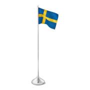 Rosendahl - Ro Bordsflagga Svensk 35 cm Silver