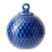Lyngby Porcelæn - Rhombe Dekorationskula 7 cm Midnight Blue