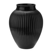Knabstrup Keramik - Ripple Vas 27 cm Svart