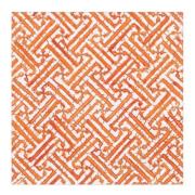 Caspari - Fretwork servett 33x33 cm 20-pack orange/vit