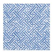 Caspari - Fretwork servett 40x40 cm 20-pack blå/vit