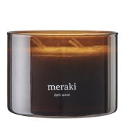 Meraki - Doftljus dark wood 7,5x10 cm brun