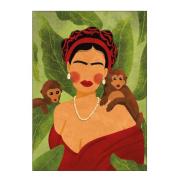 Poster & Frame - Raissa Oltmanns poster 50x70 cm frida and monkeys