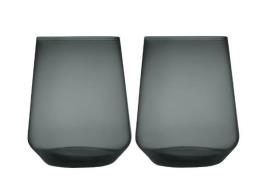 iittala - Essence Glas 35 cl 2-pack Mörkgrå