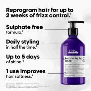 L'Oréal Professionnel Keratin Alpha Sleek Shampoo Anti Frizz & Smoothi...