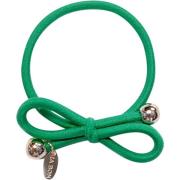 IA BON Hair Tie Gold Bead Kelly Green