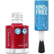 Rimmel London Kind & Free Clean Nail Polish 156 Poppy red