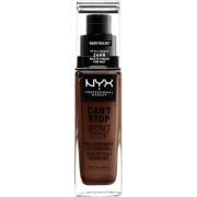NYX Professional Makeup Can't Stop Won't Stop Foundation Warm walnut -...