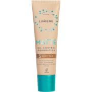 Lumene Matte Oil-Control Foundation SPF20 5 Deep Tan - 30 ml