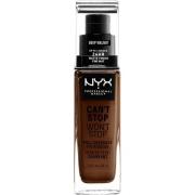 NYX Professional Makeup Can't Stop Won't Stop Foundation Deep walnut -...