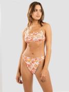 Rhythm Rosa Floral Tie Back Crop Bikini Top pink