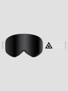 Ashbury Sonic White Triangle (+Bonus Lens) Goggle dark smoke lens/yell...