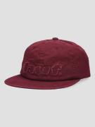 HUF Distressed Logo 5 Panel Keps raisin