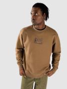 HUF Relocation Crewneck Tröja mud