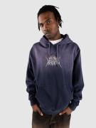 Welcome Chasm Embd Enzyme-Wash Hoodie dark sapphire