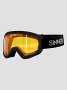 Sinner Estes Matte Black Goggle orange