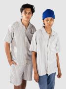 Woodbird WBBanks Stripe Linen Skjorta light blue