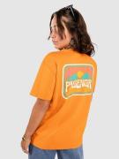 Passenger Golden Hour Recycled Cotton Oversized T-Shirt sunrise orange