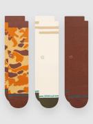 Stance Camo Crew 3 Pack Socks brown