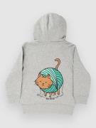 Blue Tomato Yarned Around Kids Hoodie heather grey