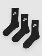 Nike Sportswear Everyday Essential Strumpor black/white