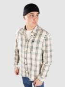 Brixton Charter Linen Skjorta off white/ivy green plaid