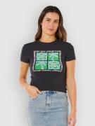 Rip Curl Surf Side Fitted T-Shirt washed black