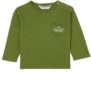 Piupiuchick Grafisk Långärmad T-shirt Grön 12 mån
