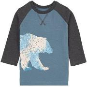 Hatley Winter Bear Grafisk Långärmad T-shirt Blå 4 år