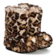 Dolce & Gabbana Leopard Fuskpäls Stövlar Brun 25 (UK 8)