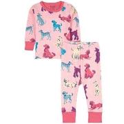 Hatley GOTS Perfect Pups Mönstrad Pyjamas Orchid Pink 6-9 mån