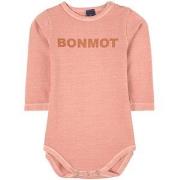 Bonmot Organic Logo Baby Body Dusty Pink 18-24 mån